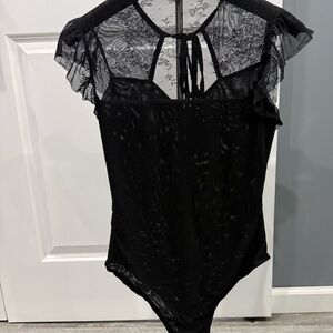 Black Lace Top bodysuit